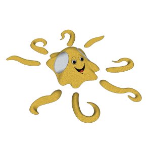 3D EPDM Figur - Blksprutte med tunnel