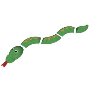 3D EPDM Figur - Slange, UV farver, st med 5 dele