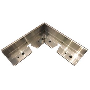 Alumax corner, 200 x 200 mm, H 25 mm