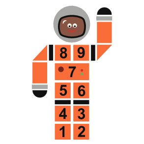 2D EPDM Figur - Hinkerude, astronaut C