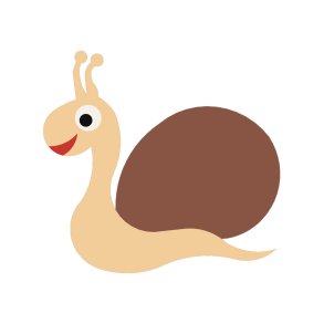 2D EPDM Figur - Snegl, baby