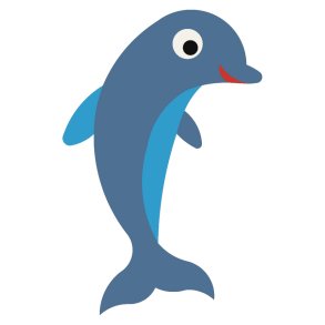 2D EPDM Figur - Delfin