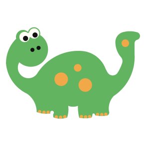 2D EPDM Figur - Dinosaur