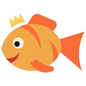 2D EPDM Figur - Fisk, prinsesse