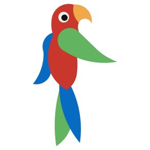 2D EPDM Figur - Papegje