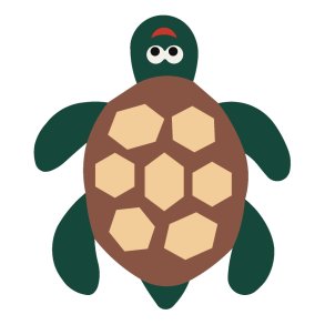 2D EPDM Figur - Skildpadde nr. 2