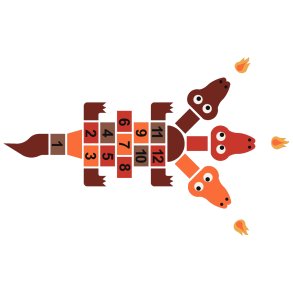 2D EPDM Figur - Hinkerude, drage A