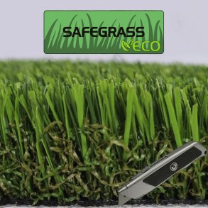 PETER ECO Safegrass, kunstgrs, rulle i anbrud - bredde 4 m.