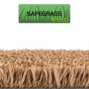 PLAYGRASS ECO Safegrass BEIGE, kunstgr�s, 60 m2 rulle, bredde 2 m.