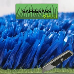 PLAYGRASS ECO BL Safegrass, kunstgrs, rulle i anbrud, bredde 2 m 