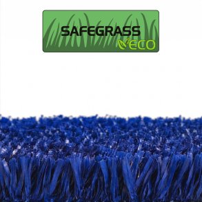 PLAYGRASS ECO Safegrass BL�, kunstgr�s, 60 m2 rulle, bredde 2 m.