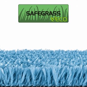 PLAYGRASS ECO Safegrass TURKIS, kunstgr�s, 60 m2 rulle, bredde 2 m.