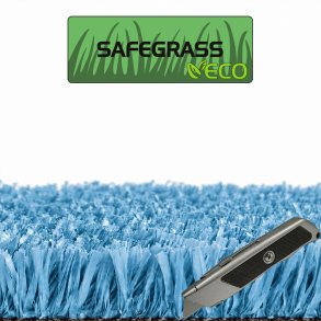 PLAYGRASS ECO TURKIS Safegrass, kunstgr�s, rulle i anbrud, bredde 2 m 