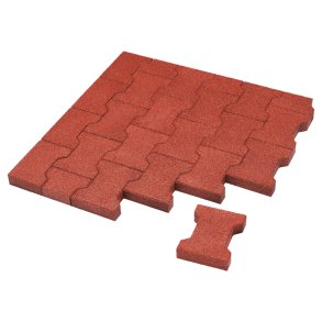  DOG BONE gummiplatta, 200 x 165 x 43 mm