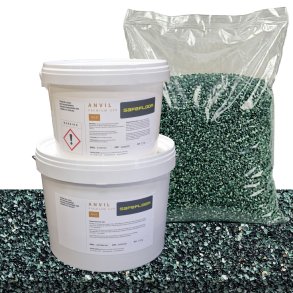 Stent�ppe kit 6m2  - StoneCarpet Gr�n Marmor 3-5 mm