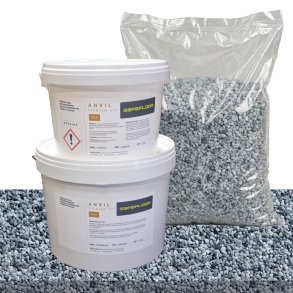 Stent�ppe kit 6m2  - StoneCarpet Lysegr� Marmor 3-5 mm