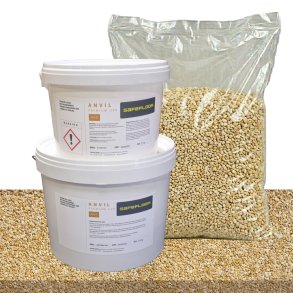 Stent�ppe kit 6m2  - StoneCarpet Gul/Brun Marmor 3-5 mm