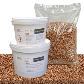 Stent�ppe kit 6m2  - StoneCarpet R�d Marmor 3-5 mm