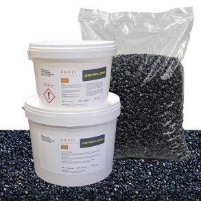 Stent�ppe kit 6m2  - StoneCarpet Sort Marmor 3-5 mm