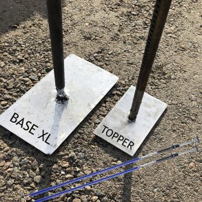 Superglatter Starterst - Topper + Base XL + 2 teleskopstnger